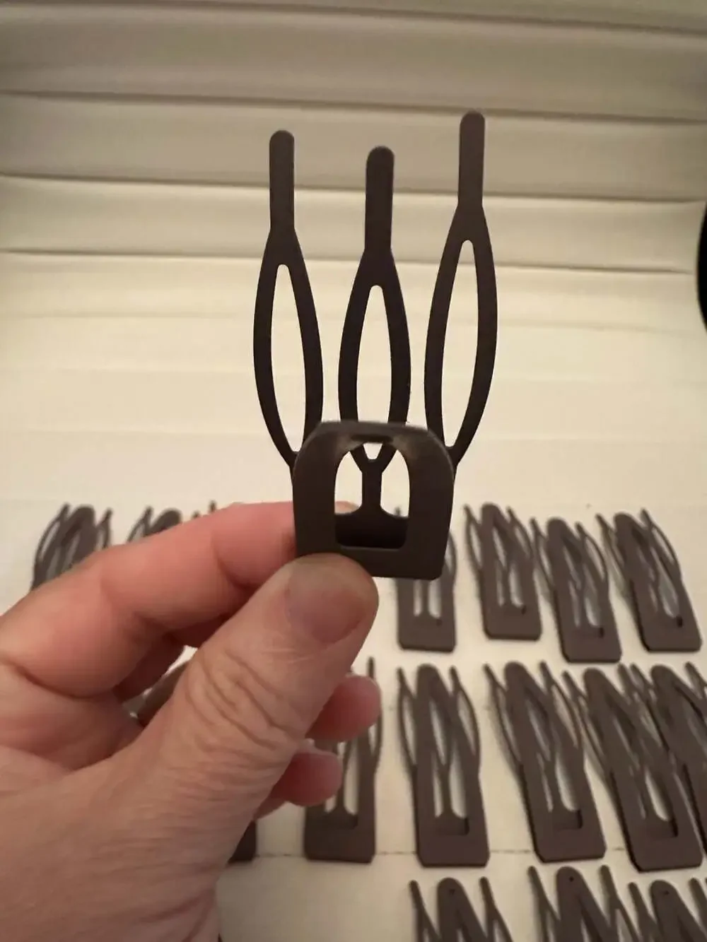 Double Grip Metal Snap Hair Clips Brown Barrettes Extra Hold Lot of 24